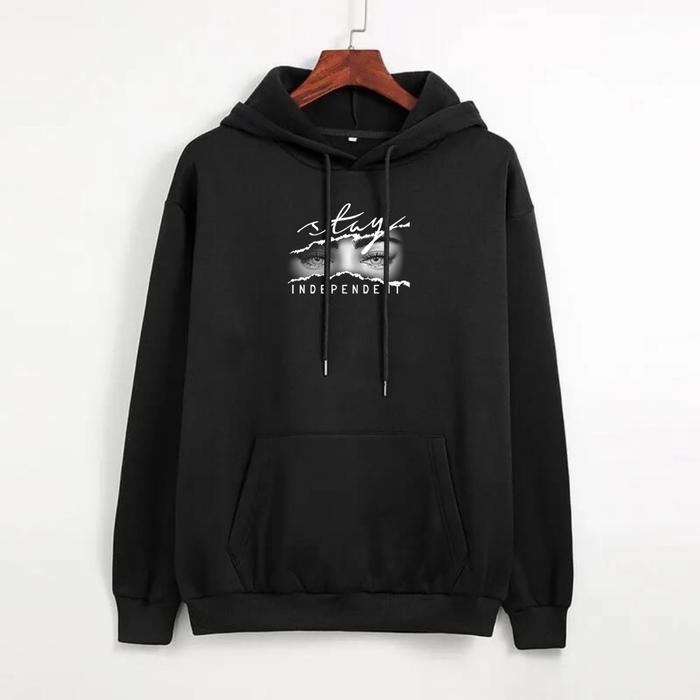 Sweater Hoodie Jmpper Sablon INDEPENDEN Unisex Pria Wanita Hoodie Oversize