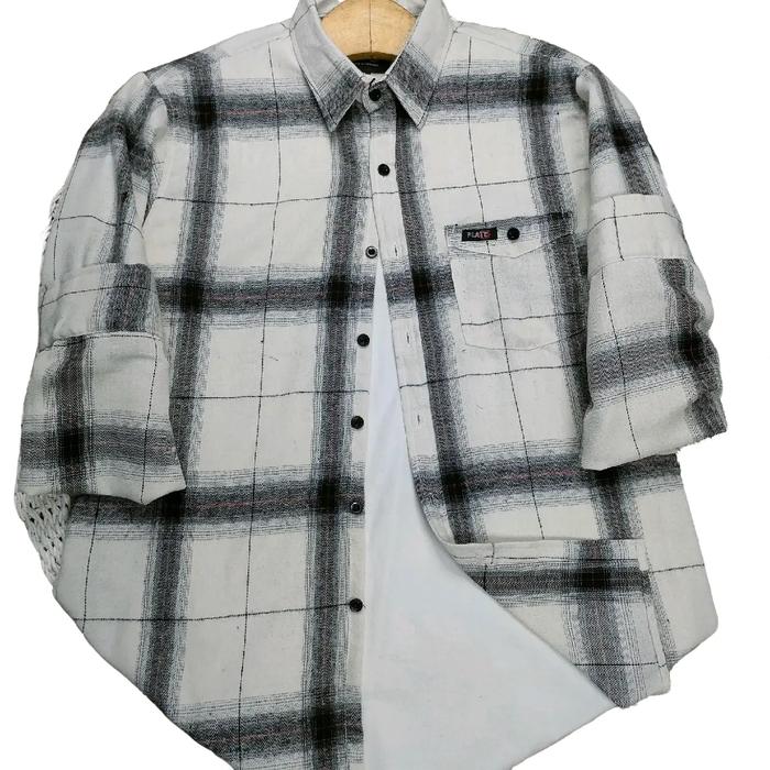 kemeja flanel pria wanita premium Panjang Semi Distro Kotak kemeja murayama style makalu Motif Lembu