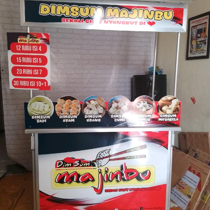 PRE ORDER Booth Portable Gerobak Lipat bahan aluminium ukuran 120x60x190 cocok untuk jualan dimsum s