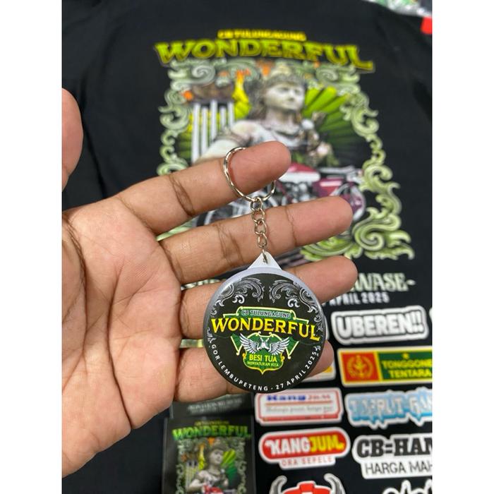 Kaos Acara Wonderful Cb Tulungagung 2025 Original Tgl 27 April Free Stiker+Ganci+Piagam