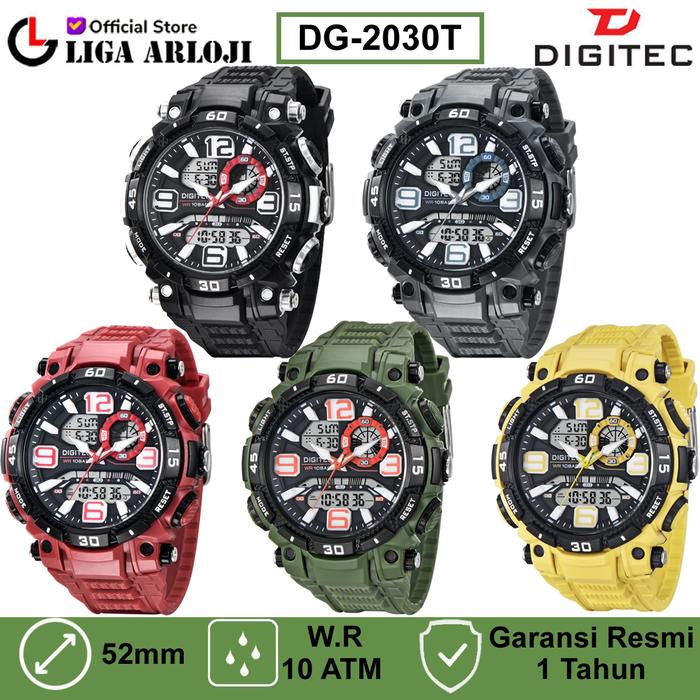 Digitec DA-2030T Jam Tangan Pria Double Time DA2030T 2030 2030T