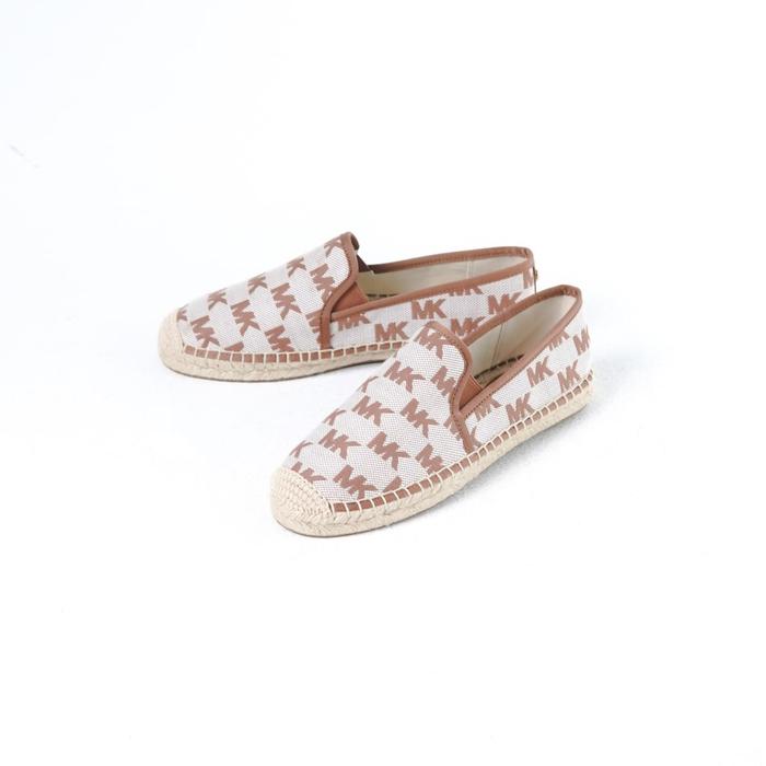 Sepatu MK BIG MONOGRAM CAMEL BEIGE ESPADRILLES 100% ORIGINAL