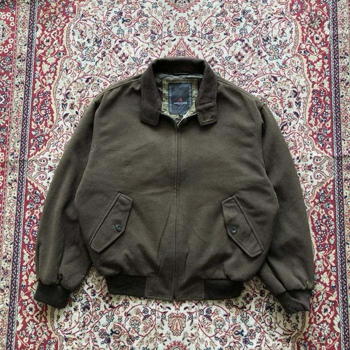 Jaket Adre luciano wool harrington jacket  Vintage Harrington casual jacket i609