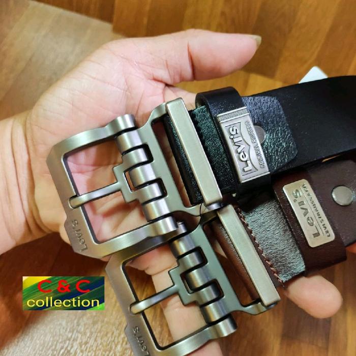 IKAT PINGGANG PRIA - SABUK PRIA KULIT PU SELAPIS 3,7 CM KEPALA ROBOT