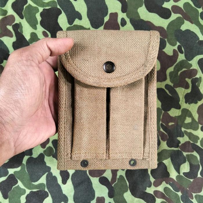 magpouch kanvas khaki jadul mag pouch kanvas tentara jadul tas tentara jadul magpouch pejuang magpou