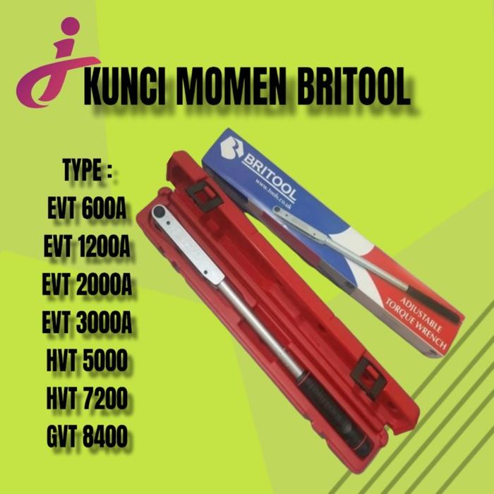 BRITOOL KUNCI TORSI MOMEN EVT 600 /1200 / 2000 / 3000 / 5000 / 7200