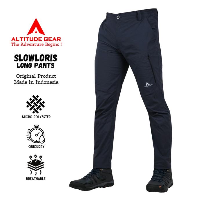 Men's Pants Celana Gunung Panjang Pria Wanita Quickdry Slimfit Strech Altitude Gear Slowloris Hiking