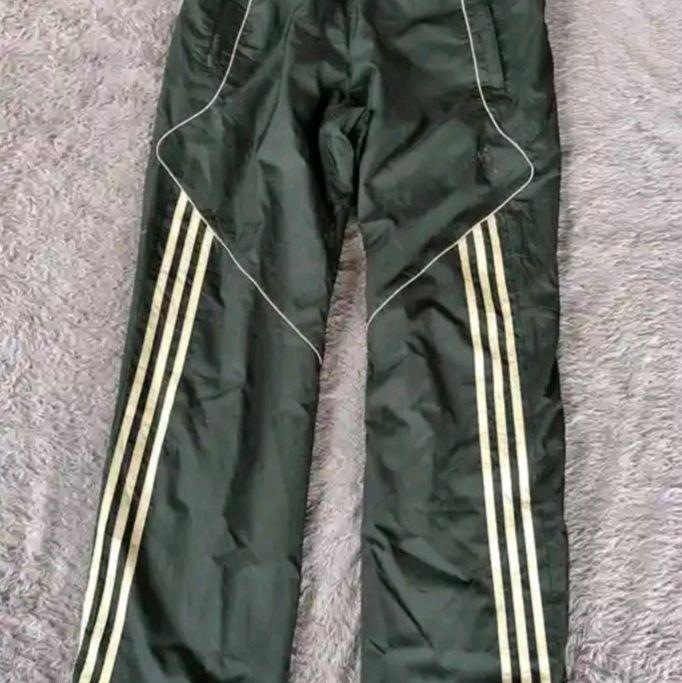 Trackpants Adidas Balok Hijau Army Second