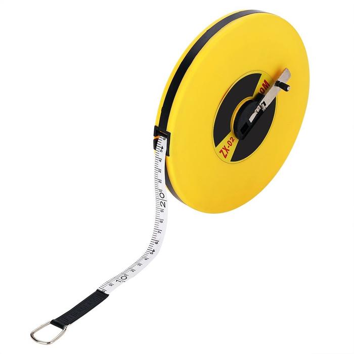 Meteran Fiber 50/100 Meter Meteran Roll Kain Meteran Tanah Measuring Tape Measure