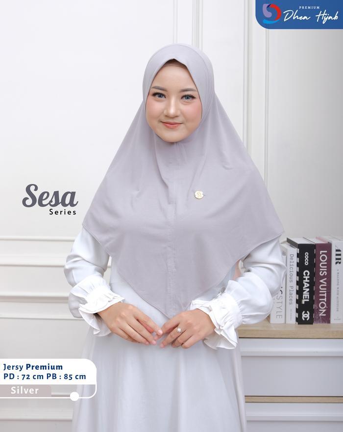 Bergo Sesa Non Pad Bahan Jersy Premium By Dhea Hijab