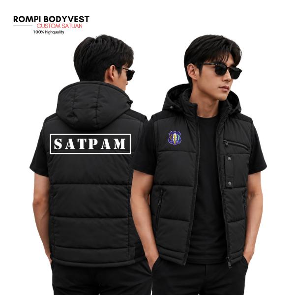 Rompi Jaket SATPAM SECURITY Pria - Vest Jaga Malam