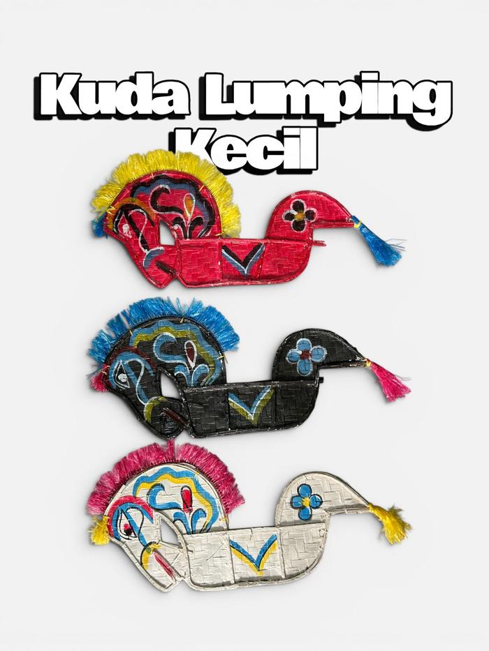 Mainan tradisional kuda lumping kecil untuk anak anak / mainan jaranan kecil anak / mainan kesenian