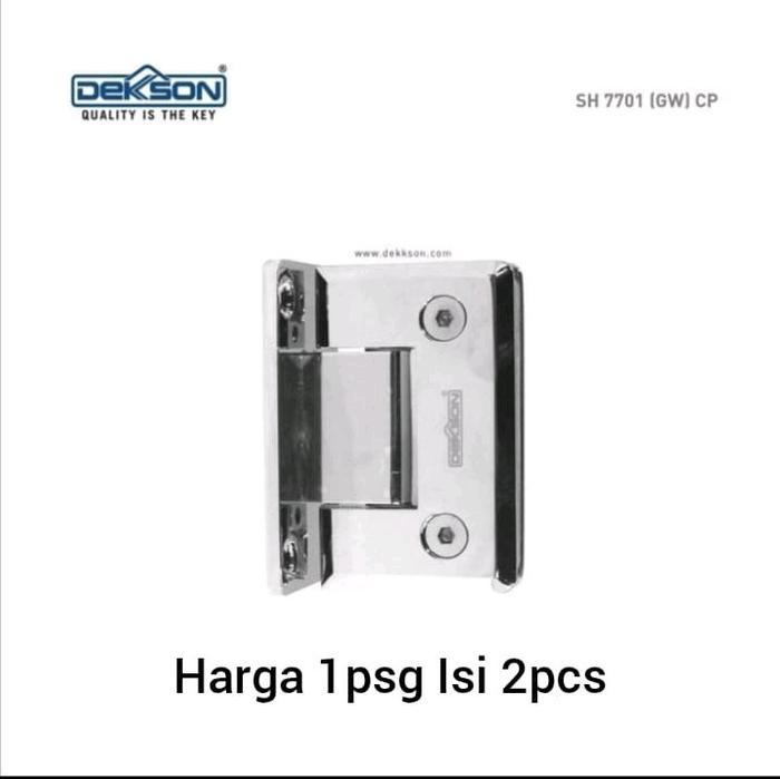 Shower hinge Dekson Glass To Wall SH 7701 (GW) CP Engsel pintu Kaca ke Tembok Dekson