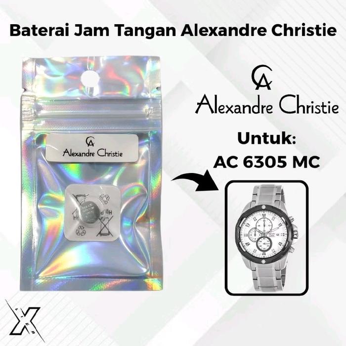 Baterai Jam Tangan Alexandre Christie AC 6305 MC Original