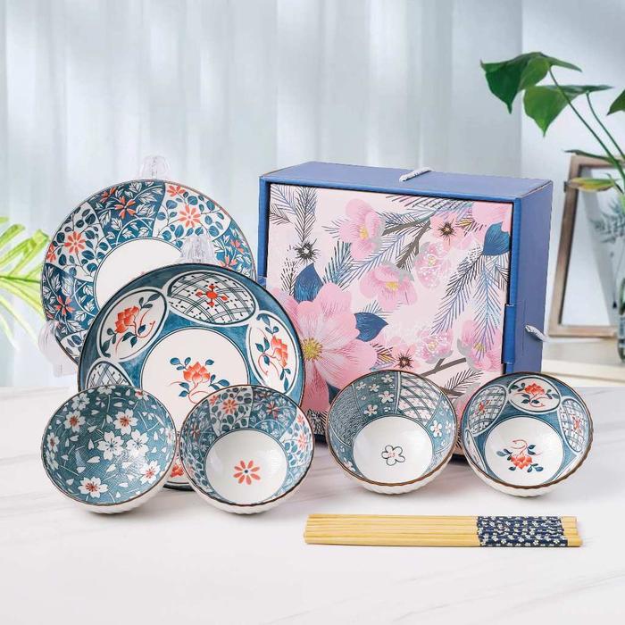 TERBARU NEXXIO [SET BESAR]  HAMPERS MANGKOK SET PREMIUM BOWL SET PERALATAN MAKAN PORSELEN MANGKUK KE