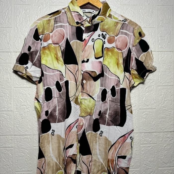 ZARA TYE DYE SHIRT M SECOND THRIFT