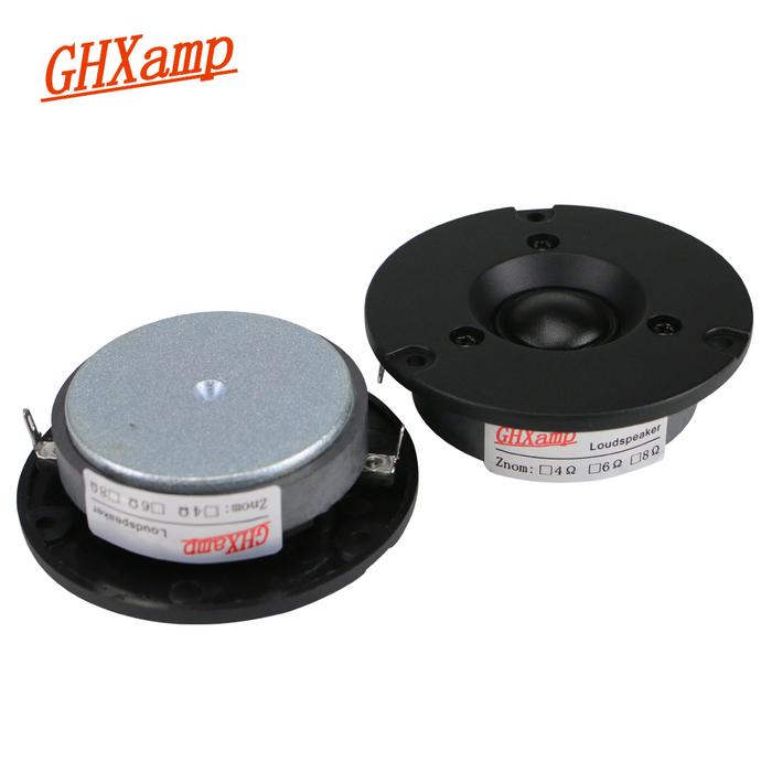 GHXAMP 3 Inch 6OHM 40W Tweeter Speaker Unit Dome HIFI Silk film Home