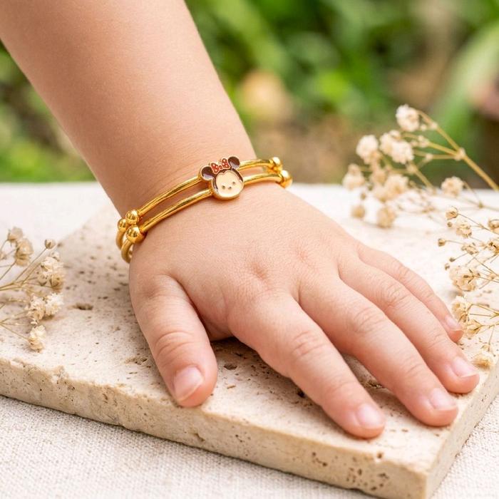 GELANG ANAK - berat 2 gr - emas muda kadar 5%
