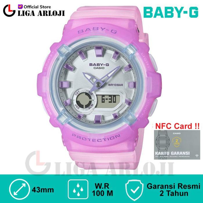 Casio Baby-G BGA-280-6ADR Jam Tangan Wanita Double Time BGA-280-46A BGA280 BABYG BGA 280 6ADR