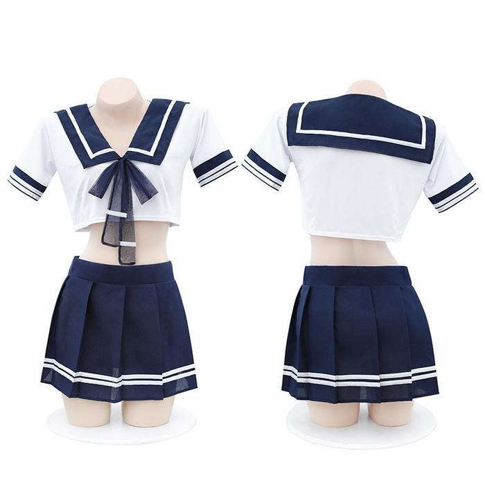 Lingerie Sexy Cosplay Sekolah Seragam Pelajar Jepang Baju Tidur Wanita Dewasa 3001 #Gratisongkir