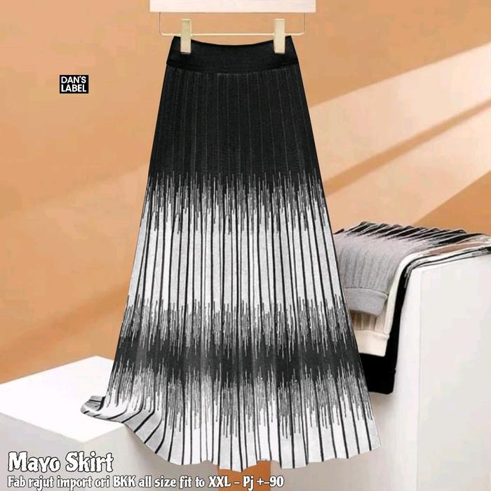 vonta skirt best seller fab rajut import  panjang 90 merk dans label