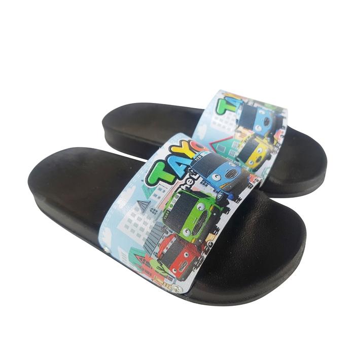 Sandal Slop Anak Laki Laki Kartun Tayo