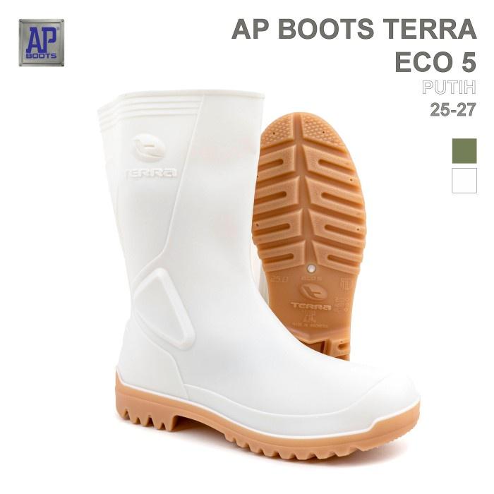 AP Boots TERRA ECO 5 PUTIH - Sepatu Boot PVC
