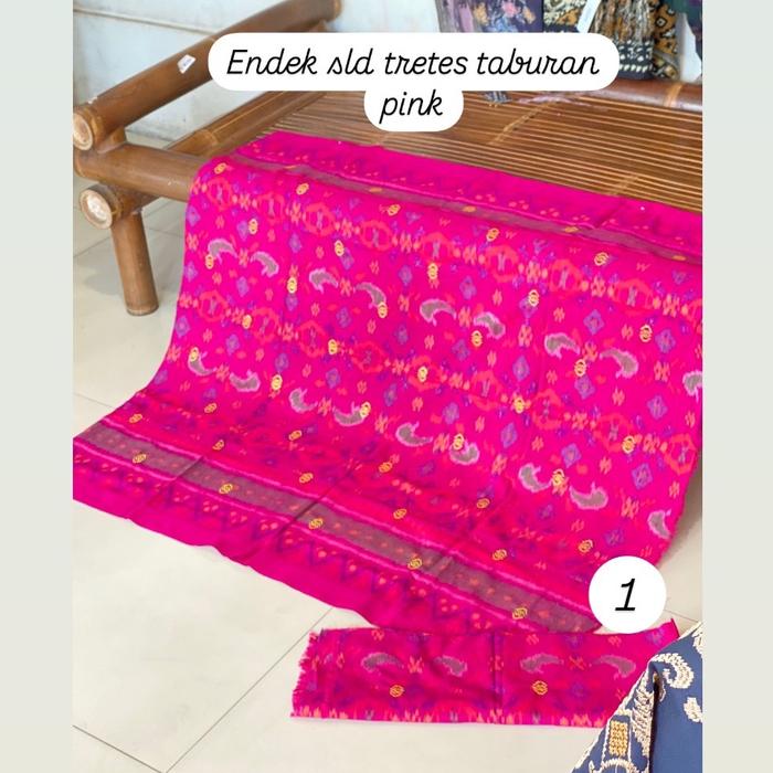 Tenun Endek semi mastuli kamen set selendang tretes