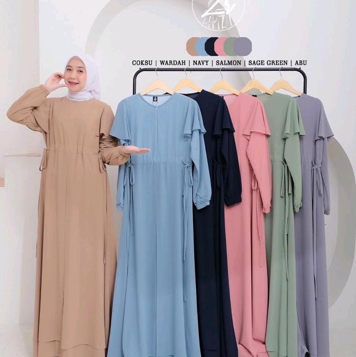 YUNIA DRESS ORI BY ZR/GAMIS TERBARU KEKINIAN ORI BY ZR