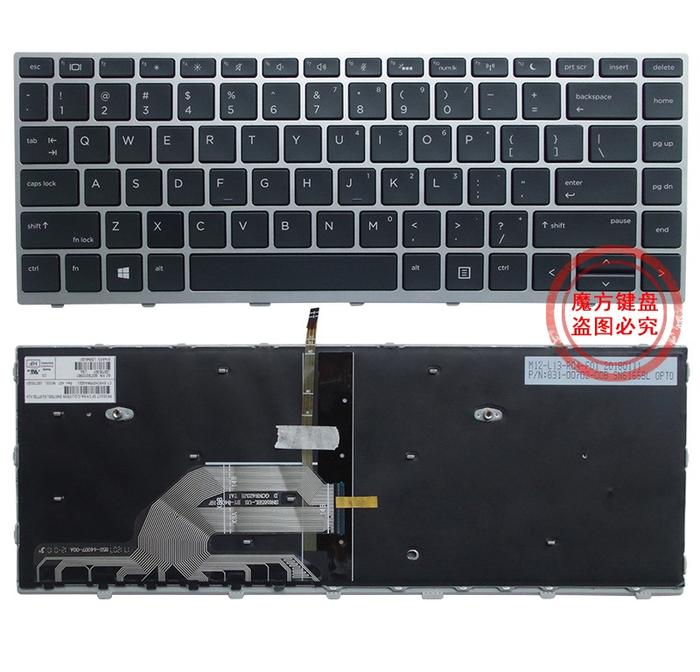 New Laptop US Keyboard Perak Lampu Latar untuk HP Probook 430 G5 440