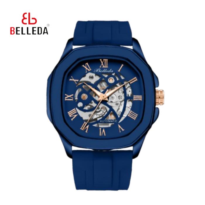 Jam Tangan Pria Belleda 9484 Automatic Sakelton Anti Air Original Luxury COD Bisnis Terlaris