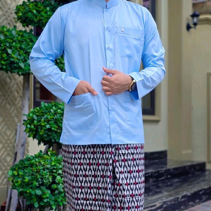 Terbaru Baju Koko Haibah Saudi Abi Zidna/Koko  Muslim Haibah Polos Abi Zidna Terbaru