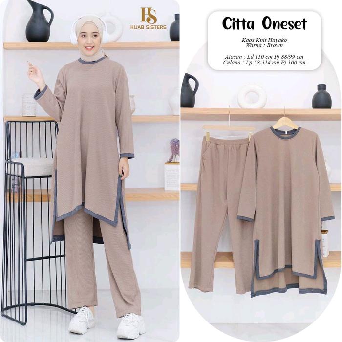 SETELAN WANITA mat. knit hayoko CITTA, ALIKA, BORA, FAIZA ONE SET