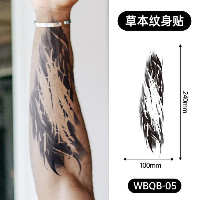【Promo Ramadhan】 Tato Stiker Tatto  Temporary  24cmx10cm 1 Bulan BuahTinta  Lama | TatoTemporer frui