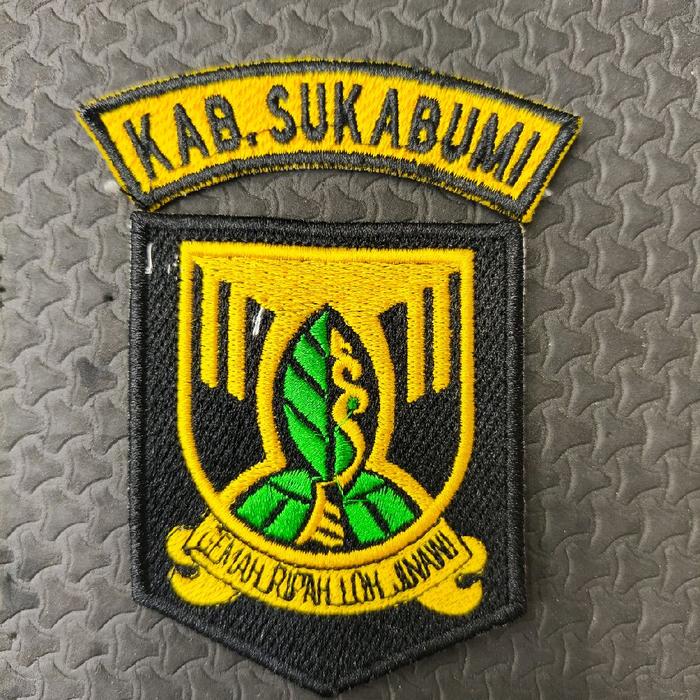 Logo Bordir Kabupaten Sukabumi / Logo Kabupaten Sukabumi / Bordir Logo Kabupaten Sukabumi / Bordir K