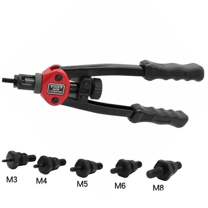 BT-606 Manual Riveter Nut Tool M3-M10 Hand Blind Riveter Gun Rivet Nut Pull Cap Auto Set Rivet Nut h
