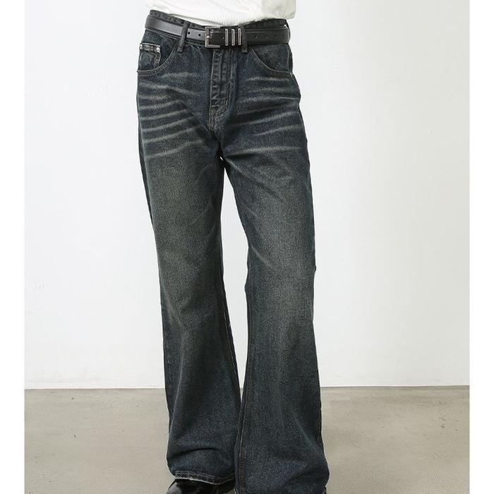 Jeans wash bootcut USA celana bootcut trendy