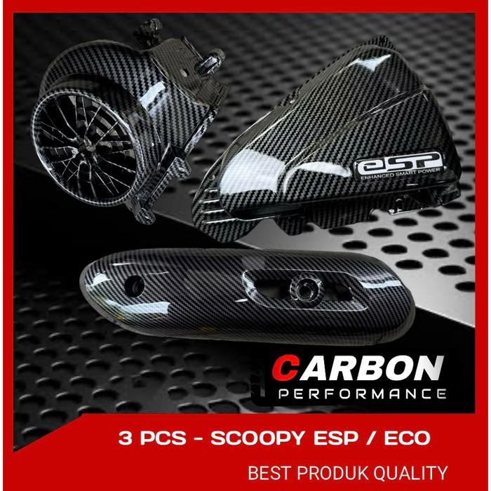 PAKET CARBON SCOOPY ESP 2016-2020 3 PCS ▪paket carbon scoopy esp / Scoopy carbon paketan / paketan c
