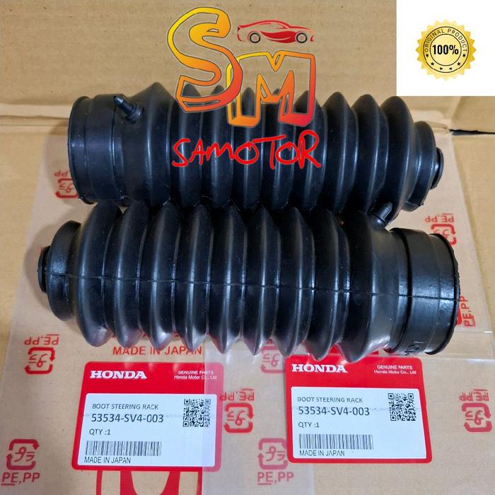 Karet boot rack steer 2pcs Civic genio Estilo 1992-1995 Asli Japan