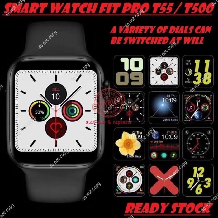 D♪UE SMART WATCH T500 / T55 FITPRO BLUETOOTH JAM TANGAN SPORTY O㊛8B