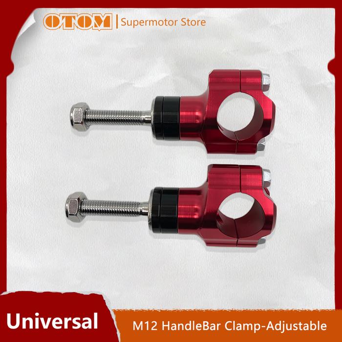 Motorcycle Accessories M12 Handlebar Clamp CNC Aluminum Alloy