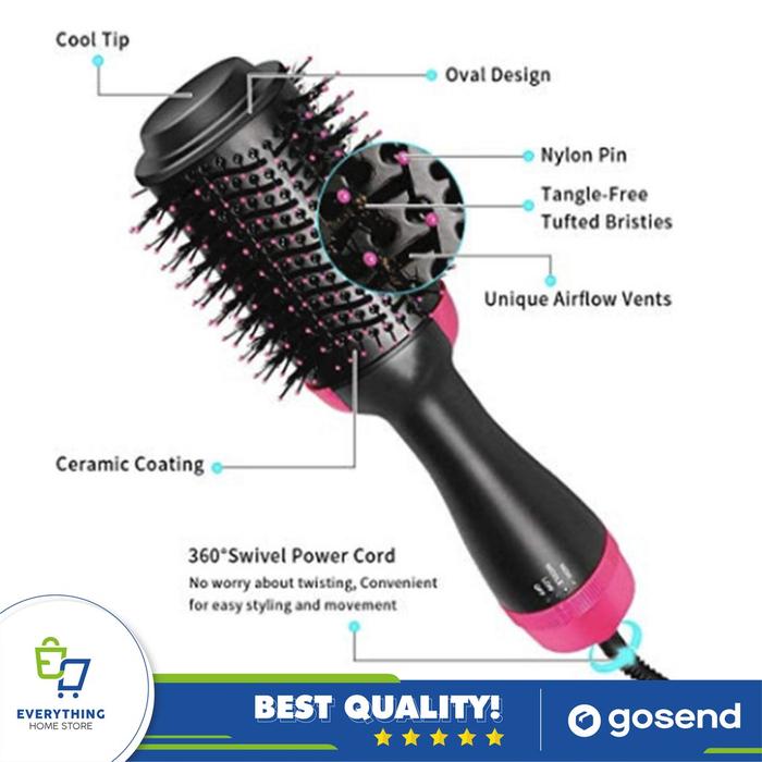 Hair Dryer Sisir Blow Volume Rambut Otomatis|Styler X