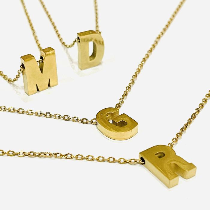 Vajra Jewels - Habibti Initial Necklace