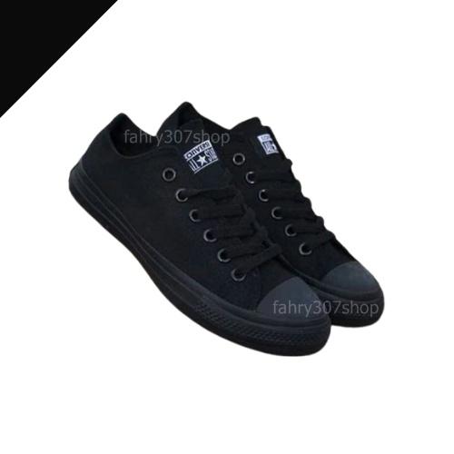Converse Sepatu Sekolah Wanita  All star Full Black/All Star Jackpurcel