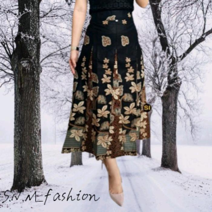 ROK BATIK 7/8 Semata Kaki lapis furing pecah 8 karet Katun Panjang Wanita
