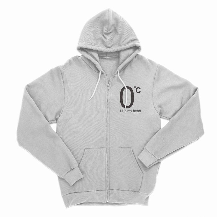 Cloudragon - Hoodie Zipper Premium 0 CELCIUS LIKE MY HEART Unisex