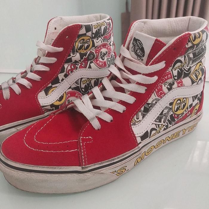 VANS SK8-HI MOONEYES FORMULA ONE SHOES 39 PRELOVED