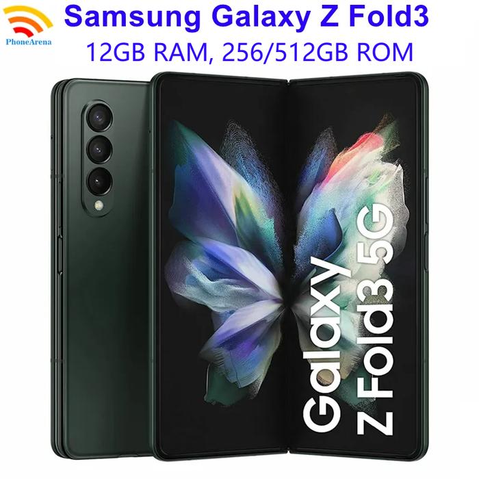 Samsung Galaxy Z Fold 3 Fold3 5G F926U1 F926N 7.6" Foldable RAM 12GB ROM 256/512GB NFC Snapdragon Or