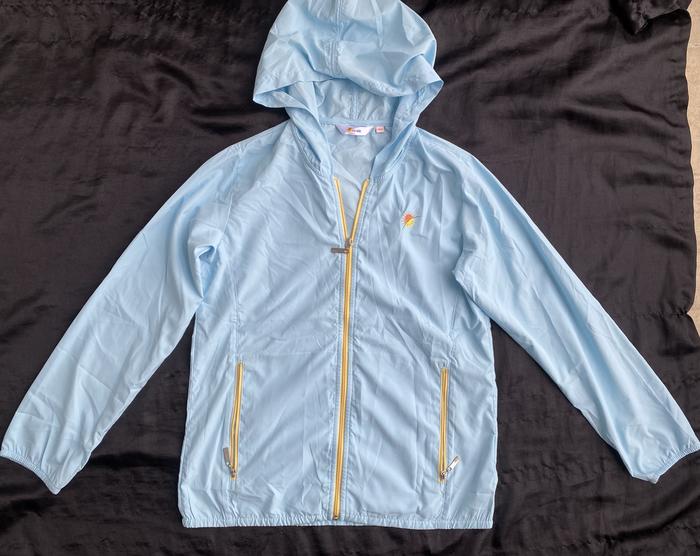 Preloved Jacket UV Unisex Anak Remaja Jaket Biru Anti Matahari