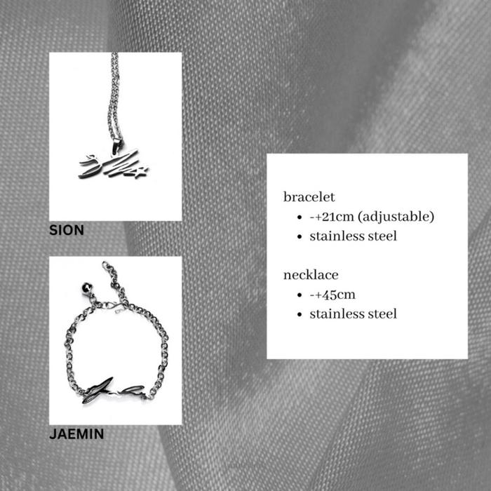 [PREORDER] NCT signature necklace & bracelet